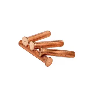 M6 M10 M12 Brass Bronze Copper Alloy H59 H62 Nickel Tin Plated Weld Stud Bolt Iso 13918