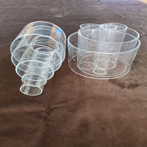 Cilindro de Acrílico Transparente de Gran Diámetro y 5mm de Grosor, con Brida, para Cubrir Tuberías Rígidas - Product Image 2