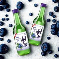 Soju Alcool Bon Choix Saveur Myrtille Liqueur Faire des Cocktails Coréen Boisson Alcoolisée Fabricant Vietnamien