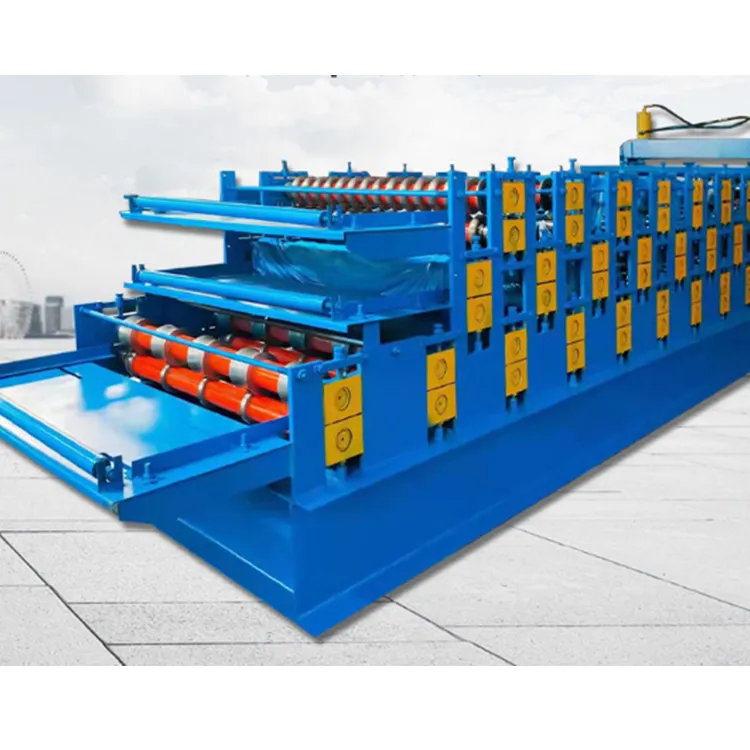 New Corrugated Aluminum Iron Roofing Sheets Making Machine With New Technology and cold bending roll forming machine