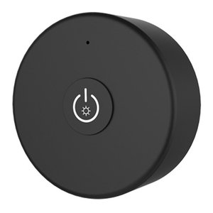Variateur de lumière LED Relpower avec télécommande 2.4G, couleur unique, 1 zone, noir, rond, avec bouton magnétique, contrôle sans fil - Product Image 1