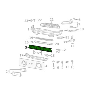 Front Bumper Steel For 2019-2023 <b>Ram</b> 1500 Trx 68313531AA Replacement Part - Product Image 3