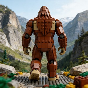 Set di Costruzioni MOC Bigfoot-Gorilla in Plastica, Modello Fai-da-Te con 509 Pezzi Compatibili con Altri Blocchi - Product Image 4