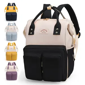 3 em 1 multi-função bebê mochila impermeável esportes ao ar livre bebê saco recém-nascido reutilizável usb maternidade múmia fralda mochila saco