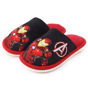 Pantoufles en peluche pour enfants, personnalisées, mignonnes, imprimées, Captain US, pour garçons et filles, automne-hiver, intérieur - Product Image 6