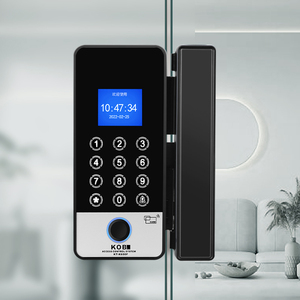 Serrure de porte coulissante intelligente à reconnaissance faciale et empreintes digitales, contrôle par application Tuya, pas de perçage requis, accès électronique intelligent pour bureau - Product Image 2