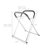 Support de peinture pliant en acier robuste à cadre en X, réglable, pour pare-brise, travail de carrosserie automobile, portable pour garage et atelier