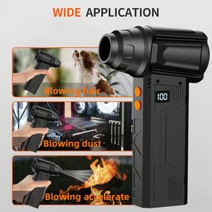 Miniature Violent Turbofan Portable <b>Blower</b> 5V 8000mAh Battery Bladeless Light Outdoor Camping Household Use Computer Office - Product Image 5