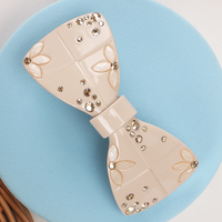 Brillant tchèque strass cheveux Barrette haute qualité acétate arc pinces à cheveux femmes queue de cheval cheveux accessoires