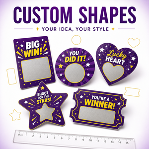Cartes à gratter personnalisées avec design original, enroulées, pour jeu de gagner, pour restaurants - Product Image 6
