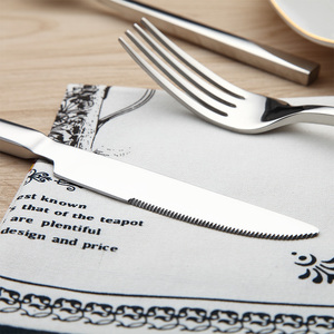 Armhorse 18/8 Stainless Steel Cutlery Silverware Dinnerware Set with Steak Knife Cake <b>Fork</b> Tea & Coffee Spoon for Restaurant Use - Product Image 3