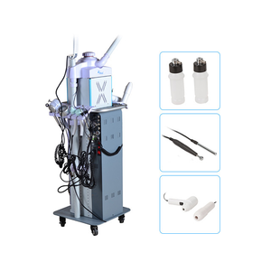 เครื่องผลัดเซลล์ผิวหน้า Dermabrasion ABS พร้อมน้ำยาทำความสะอาดผิว Aqua Peel และเครื่องพ่นออกซิเจน 19-in-1 มัลติฟังก์ชั่น ยกกระชับใบหน้า สีดำ - Product Image 5