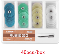 Kit de disques de polissage dentaire pour réduction grossière et contourage, avec mandrin, consommables dentaires, bandes, 80 pièces/boîte, haute qualité