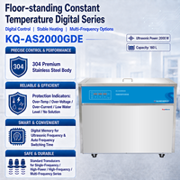Nettoyeur à ultrasons numérique industriel KQ-AS2000VDE 2000W avec refroidissement, chauffage et récupération de solution pour le dégraissage des pièces métalliques