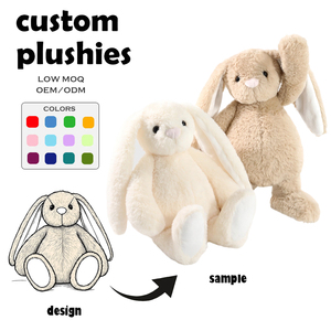 OEM Tùy Chỉnh Mềm Đồ Chơi Sang Trọng Bunny Thỏ Búp Bê Thiết Kế Mới Phim Hoạt Hình Thú Nhồi Bông Sinh Nhật Unisex Bán Buôn Quà Tặng Với Đôi Tai Dài - Product Image 1
