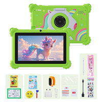 C Idea Kids Tablet TF512GB 7 pouces IPS Screen Android Tablet Dual Camera MTK pour l'éducation 6GB Memory Green Cheap Wholesale