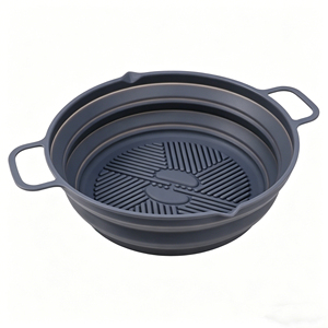 Olla de Silicona Plegable para Freidora de Aire, Reutilizable, Antiadherente, para Horno y Microondas - Product Image 1
