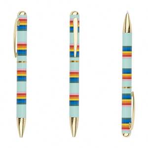 Bolígrafo de punta redonda de alta calidad con cuerpo de colores, tinta suave, bolígrafo profesional para oficina, logotipo personalizado - Product Image 6