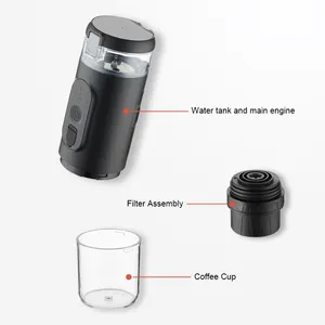 Italian mini small battery car powered capsule espresso electric portable coffee maker for travel outdoor