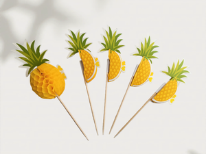 Palillos de Dientes Decorativos Desechables de Bambú en Oferta, Decoración de Mesa para Frutas, Piña, Flamenco - Product Image 5