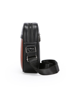 Bolso Bandolera de Cuero para Hombre, Moderno, al por Mayor, con Cierre de Cremallera, Estilo Mensajero, Color Marrón y Negro, para Uso Diario en Todas las Estaciones - Product Image 4
