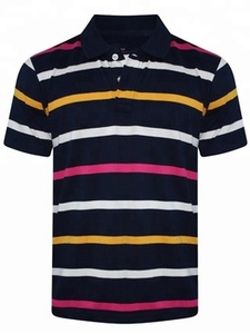 Polos de algodón originales para <span class=keywords><strong>hombre</strong></span>, talla grande, venta al por mayor, camiseta Polo con tinte de hilo de algodón, proveedor de China - Product Image 6