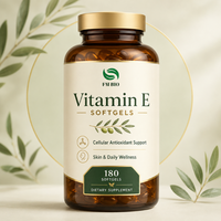 Suplemen Diet Vitamin E Alami dalam Bentuk Softgel, Dukungan Nutrisi Antioksidan, Vitamin E Label Pribadi OEM
