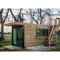 Conteneur de logement portable pour jardin, économique, de haute qualité, préfabriqué de luxe, avec escalier, livraison en kit