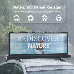 Pantalla LED Junchen P2.5, Pantalla LED para Coche, Alta Definición, Exterior, Impermeable, Pantalla de Techo de Doble Cara para Taxi - Product Image 1