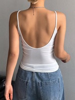 Top Corto de Tirantes Finos con Estampado Sexy Estilo Y2K para Mujer, Ropa de Calle, Top Ajustado para Discoteca, Estilo Chica Sensual