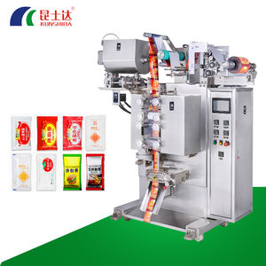 Pasta di pomodoro ad alta velocità 3 lato che vende da 7 a 10 grammi di riempimento di burro di arachidi peperoncino pasta liquida macchina confezionatrice bustina - Product Image 1