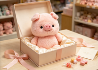 Boneka Babi Pink Plushie Lembut untuk Hadiah Ulang Tahun Anak