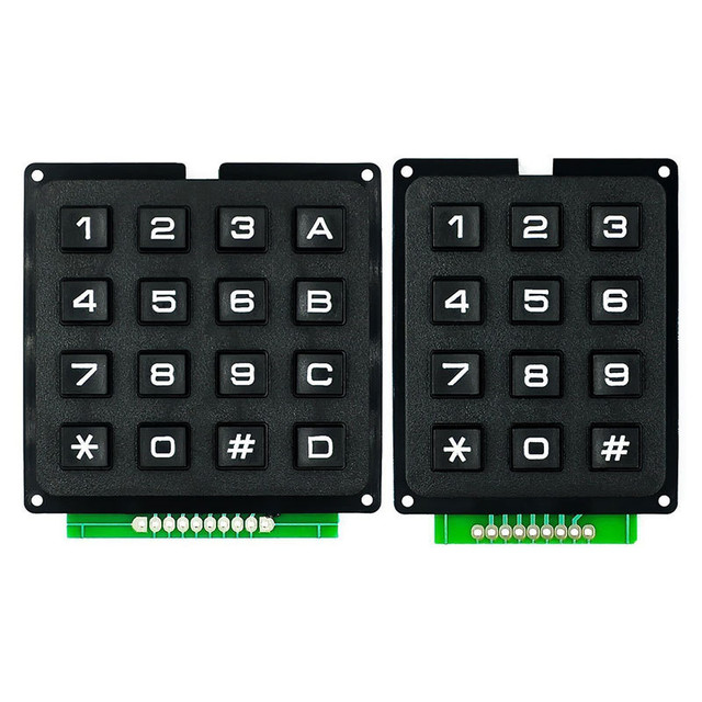 3x4/4x4 12key 16key switch keyboard module microcontroller keyboard key matrix keyboard