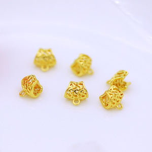 Cuentas tubulares huecas irregulares chapadas en oro de 18 quilates para la fabricación de pulseras, accesorios de joyería DIY 0068 - Product Image 2