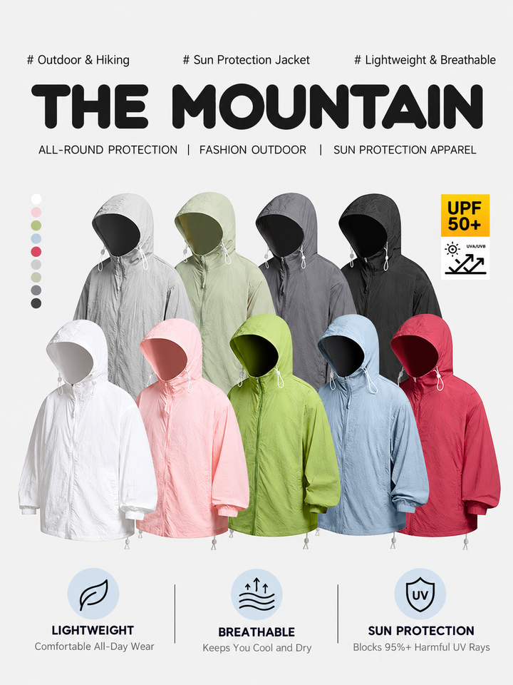 Men's UPF 50+ Sun Protection Fishing Hoodie Lightweight Cooling ...