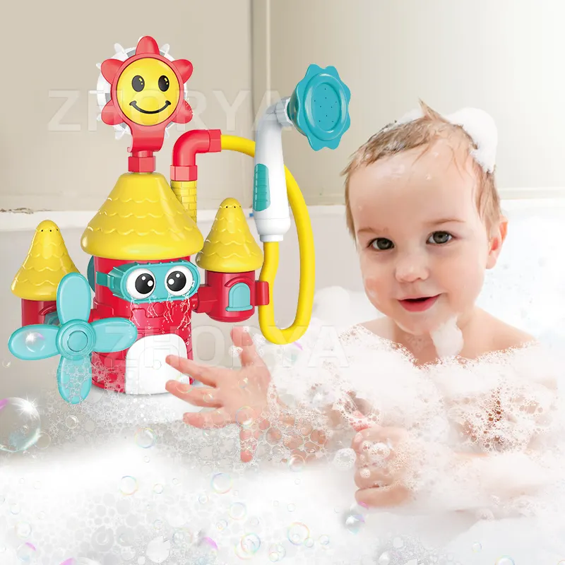 Zhorya 만화 전기 성 대화 형 게임 물 욕실 장난감 아기 샤워 목욕 장난감 유아를위한