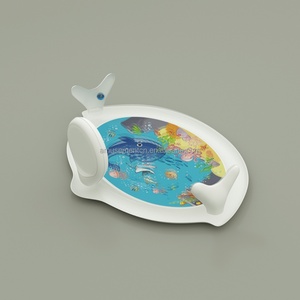Tapis de jeu aquatique gonflable en PVC pour bébé, sûr, avec motif animaux marins et monde sous-marin, pour le temps sur le ventre, coussin d'exploration sensorielle de qualité - Product Image 3