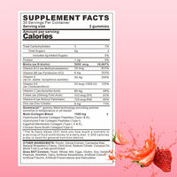 Gummies de collagène hydrolysé VitaHall OEM ODM OBM pour la santé des cheveux, des ongles, de la peau, des os et des articulations, bonbons gélifiés