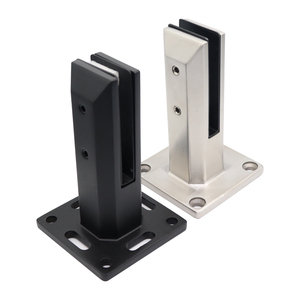 Balustrade <span class=keywords><strong>en</strong></span> verre à embouts montés sur béton Clôture de piscine <span class=keywords><strong>en</strong></span> acier inoxydable - Product Image 5