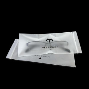 Cpe autosellado cremallera esmerilada transparente embalaje exterior gafas Pe sellado teléfono móvil accesorios Ziplock bolsa - Product Image 1