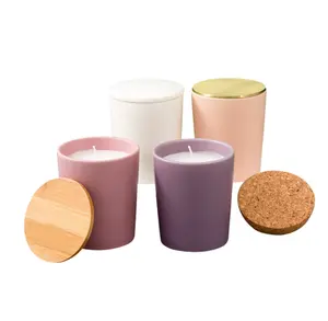 Di Lusso su misura di Vari Colori Smalto Aromaterapia Candela di Ceramica Vaso Per La Casa Festa di Nozze