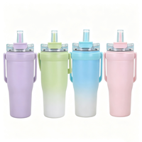 Gobelet isotherme sous vide Beauchy en acier inoxydable 304 de haute qualité, 1200 ml, pour boissons froides et chaudes, portable avec paille, idéal pour l'extérieur