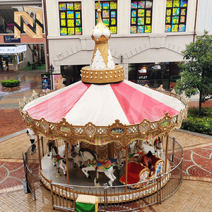 Carrusel Clásico de 16 Asientos, 5kw, 7m de Diámetro, Atracción Familiar para Parques Temáticos, Centros Comerciales, Uso en Interiores/Exteriores - Product Image 2