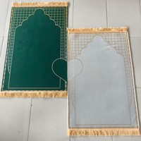 Luxuriöser Muslimischer Gebetsteppich in Herzform, Dicke Plüsch-Doppelmatte, Waschbarer Quasten-Teppich, Geschenk, Heimtextilien