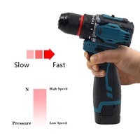 Perceuse-visseuse multifonction sans fil LARIX 16,8 V avec visseuse, perceuse électrique au lithium rechargeable pour la maison