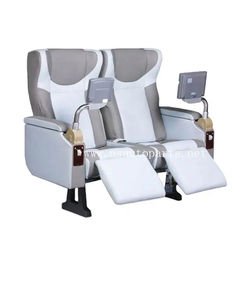 Asientos reclinables de lujo de cuero de tela de autobús cómodos de alta calidad Asiento VIP rojo de tren de alta velocidad para entrenador de negocios - Product Image 5