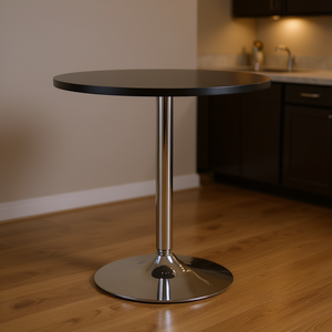 Table de salle à manger ronde de 29 pouces Spectrum avec pieds en métal élégants - Product Image 2