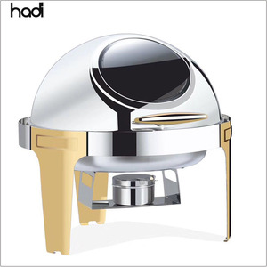 Plato de eje de acero inoxidable redondo comercial de 6 litros para <span class=keywords><strong>restaurante</strong></span> Buffet Roll Top calentador de alimentos a la <span class=keywords><strong>venta</strong></span> - Product Image 6