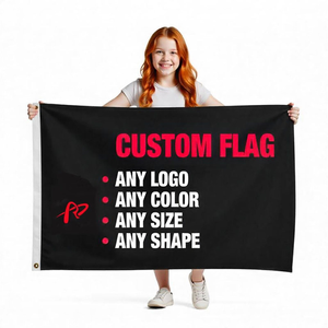 Drapeau personnalisé en polyester 3x5 pieds, impression numérique, imperméable, durable, pour les concerts, la décoration des salles, logo photo personnalisé - Product Image 1