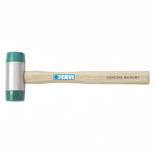 Martillo Fervi con mango de nogal americano genuino y cabeza de acero de 16 oz para trabajar metales - Product Image 2